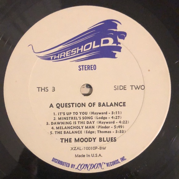 The Moody Blues A Question Of Balance Vinyl Lp '70 - Picture 9 of 12